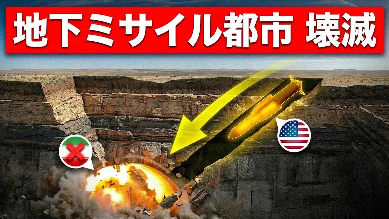 米軍、無敵のバンカーバスターでイランの秘密基地を壊滅させた！