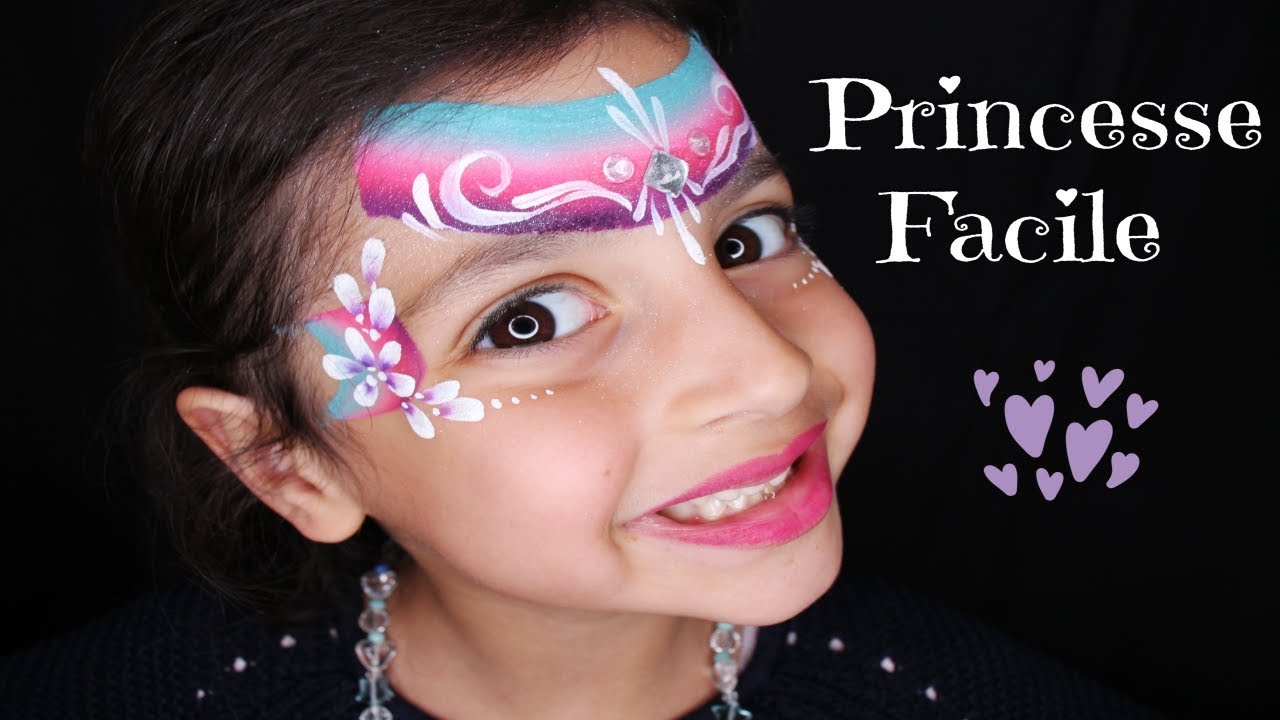 Tutoriel Maquillage enfant - Princesse rapide / Tutorial face painting quick Princess