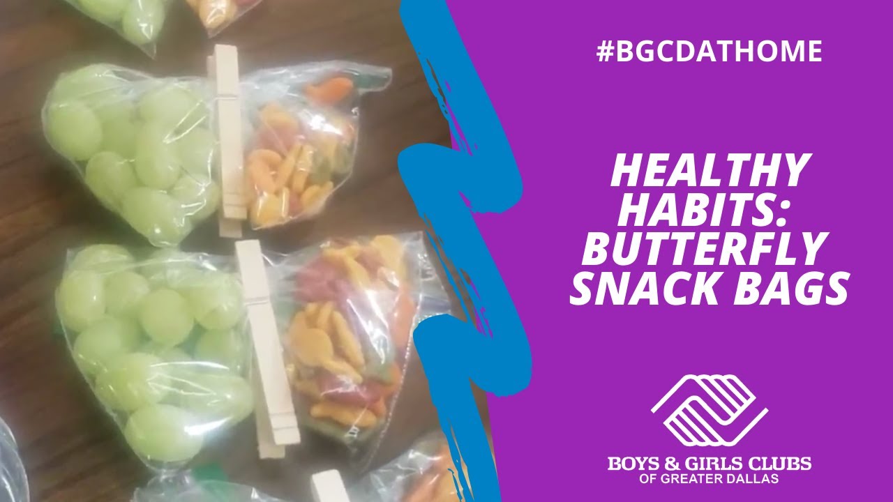 Healthy Habits: Butterfly Snack Bags