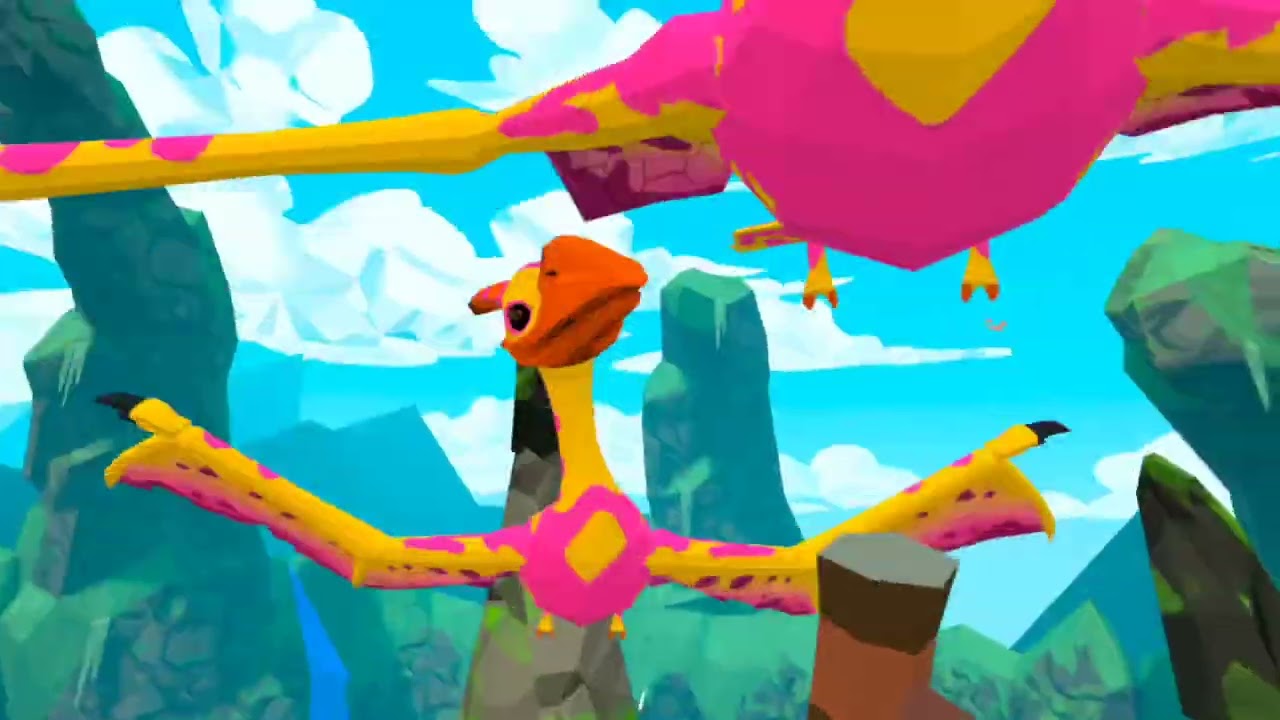 Summoning an army of flying dinos to kill the Flaptor (I got the egg) + killing  Crystaladon UG VR