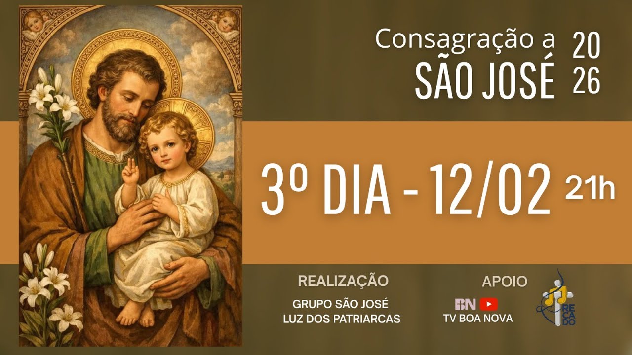 Consagração a São José 2026 - Preparação - 3° Encontro - 12/02/2026