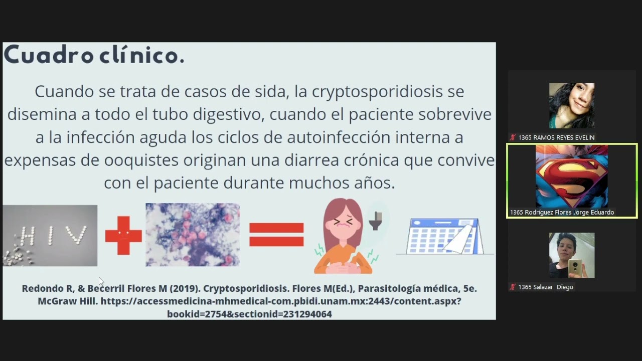 Protozoos: Cryptosporidium Parvum.