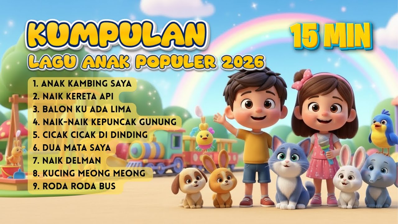 Kumpulan Lagu Anak Populer Animasi 3D Lucu