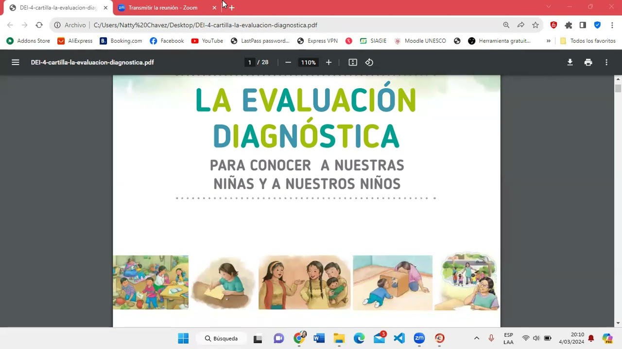 Cartilla de Evaluacion Diagnostica Nivel Inicial