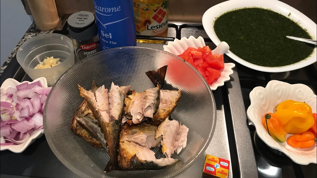 Bouillon de Poisson fumé ✅ (feuilles) gombo. 13 / Rapide & Facile