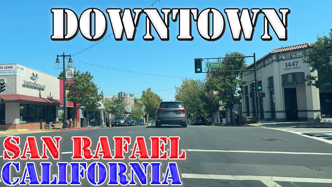 San Rafael - California - 4K Downtown Drive