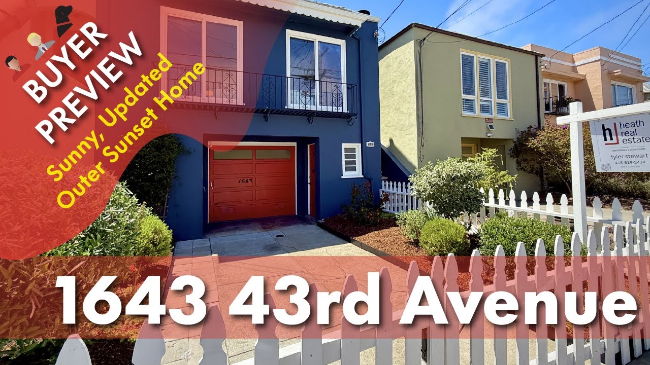 Buyer Preview: 1643 43rd Avenue, San Francisco, Outer Sunset - 4K