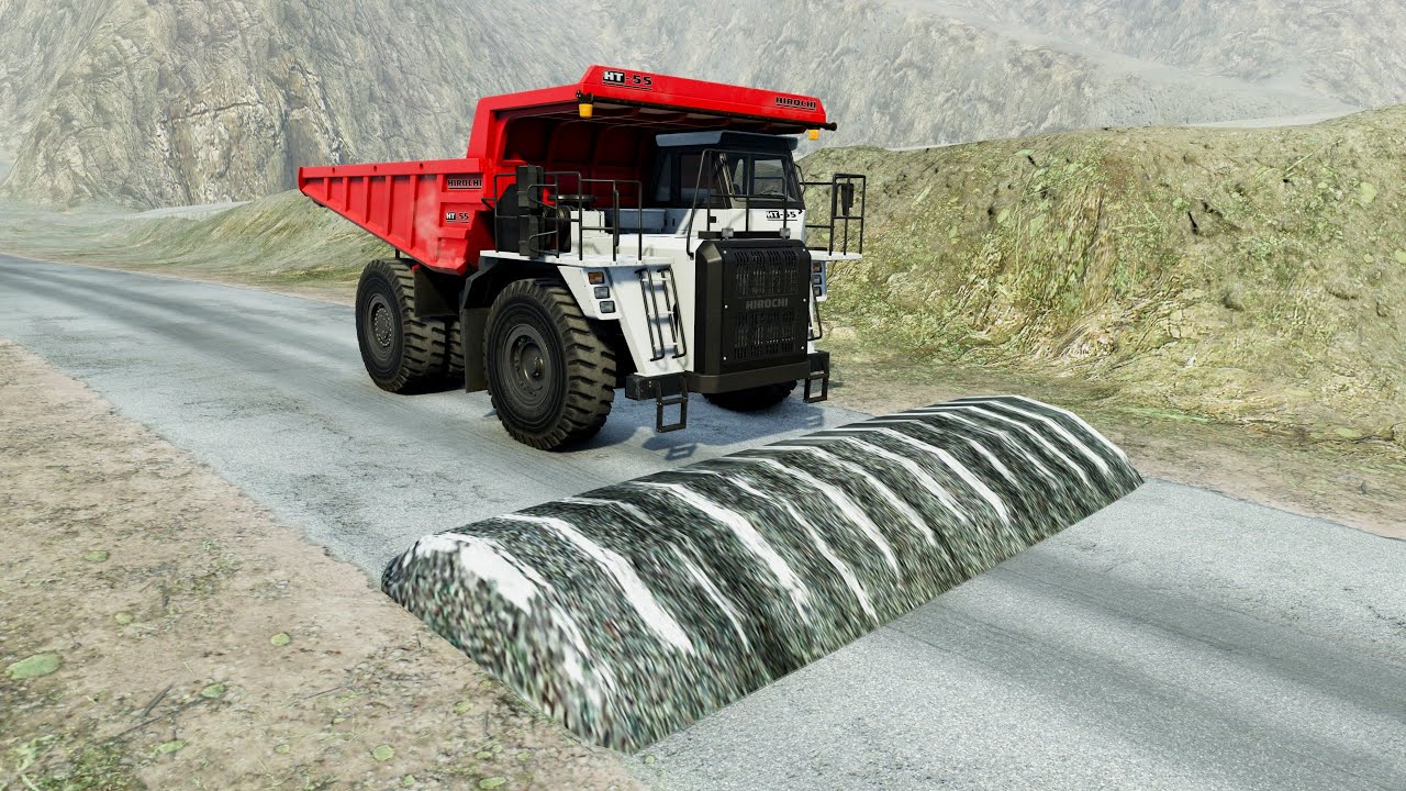 Cars vs Speed Bumps #61 - BeamNG Drive | CrazyBeamngBumps