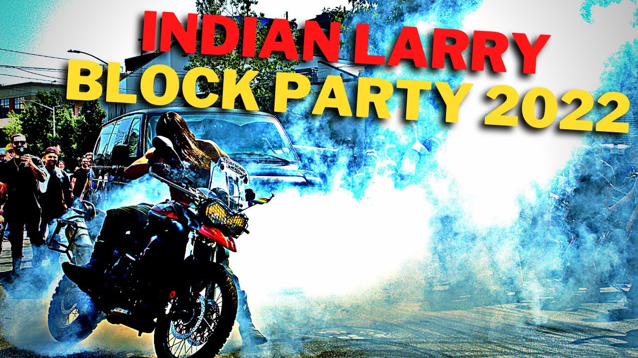 INDIAN LARRY BLOCK PARTY | So many motorcycles!