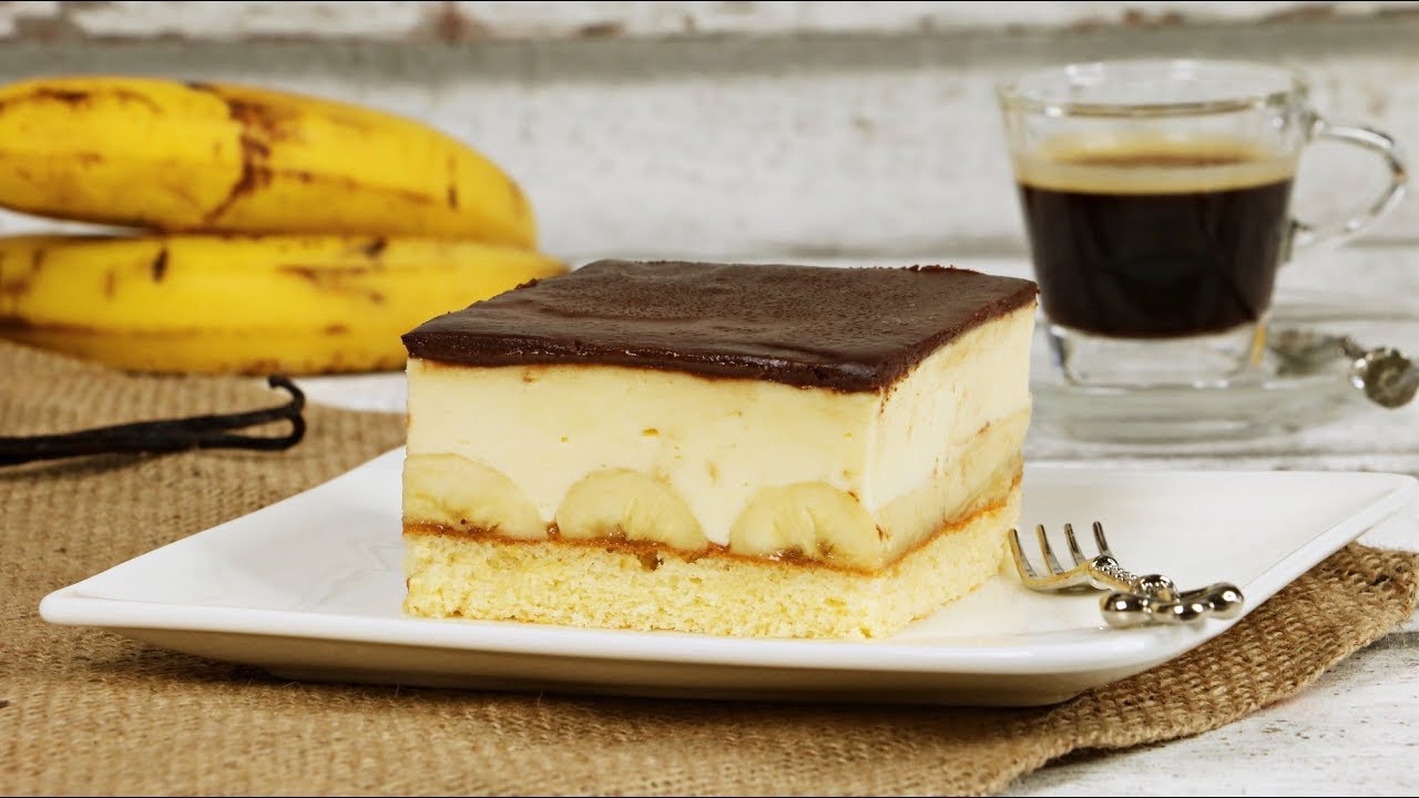 Bananenschnitten wie vom Konditor - Bananenschnitte - Bananenkuchen