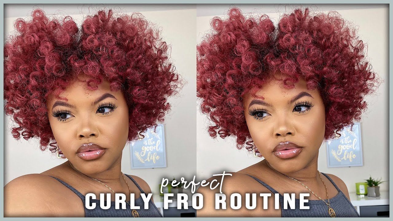 MyPerfect Curly Fro Routine! Bantu Knots on 4A Hair | Naturally Sunny