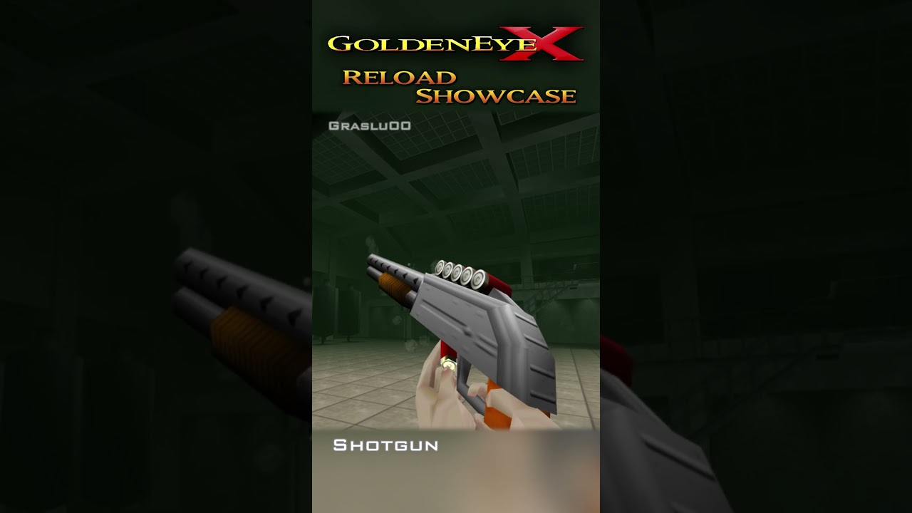 GoldenEye X - Reload Animations Showcase #goldeneyen64 #goldeneye007 #nintendo64