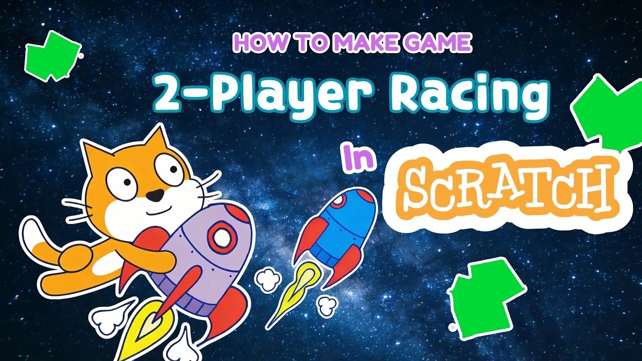 I Made a Two Player Racing Game in 4 MINUTES Scratch