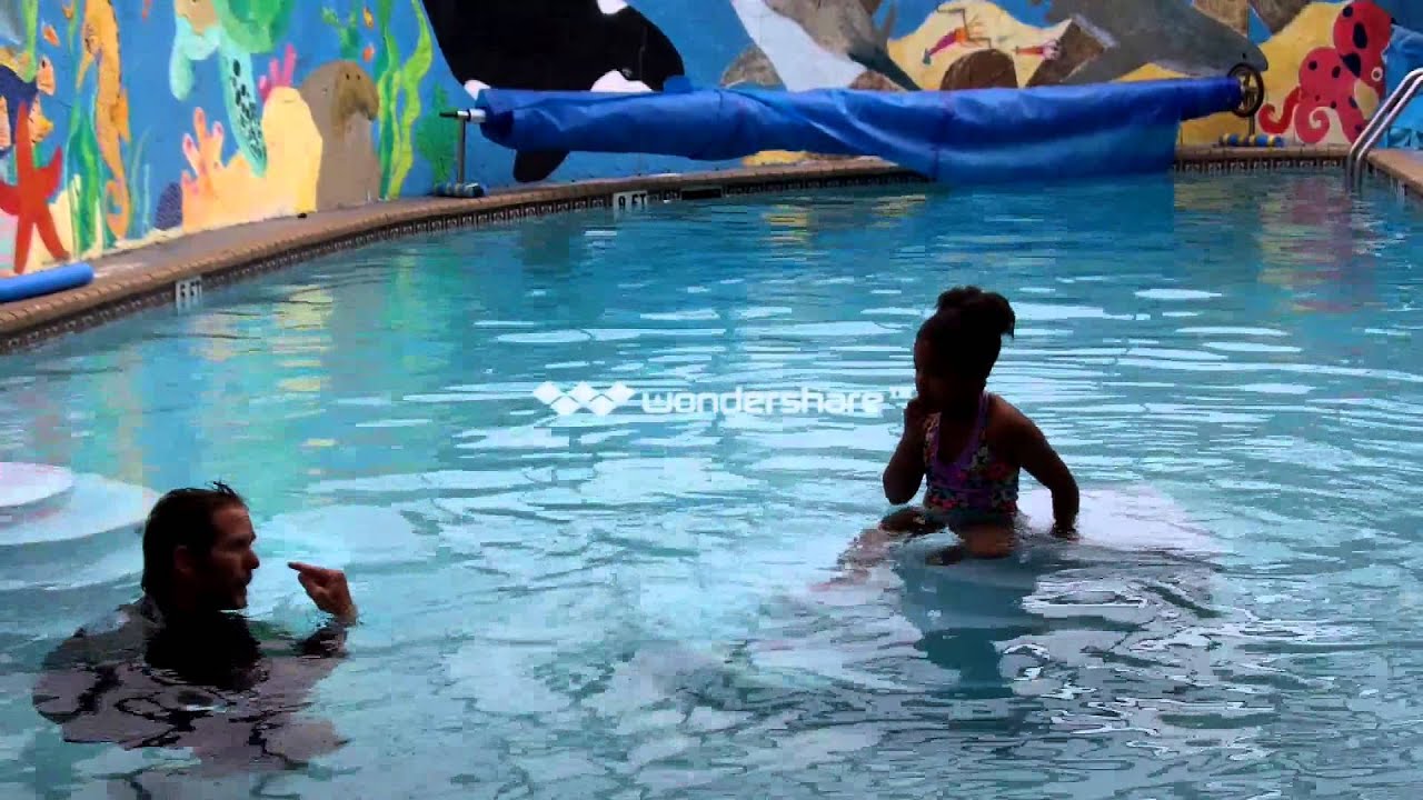 Day 2 of Nyla's swimming lesson at Aquachild Swim