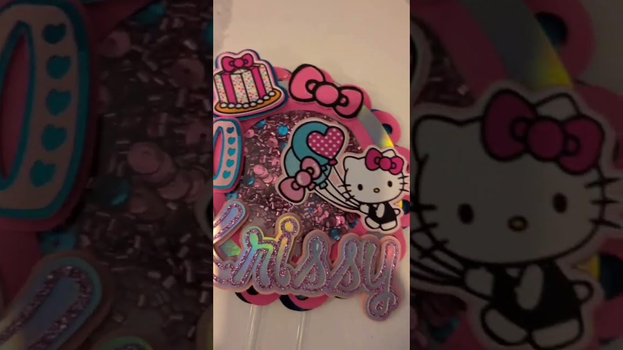 Hello Kitty cake topper 