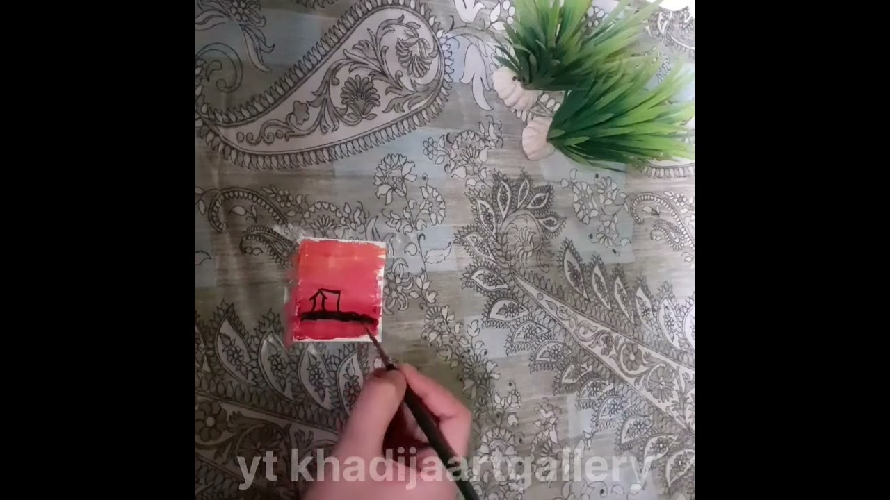 Mini painting || satisfying art || #shorts# || kk creative room || youtube shorts||....