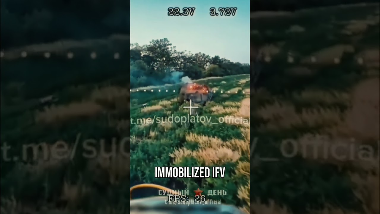 Pbv 302 IFV Destroyed: Drone Swarm Attack EXPOSED! #shorts