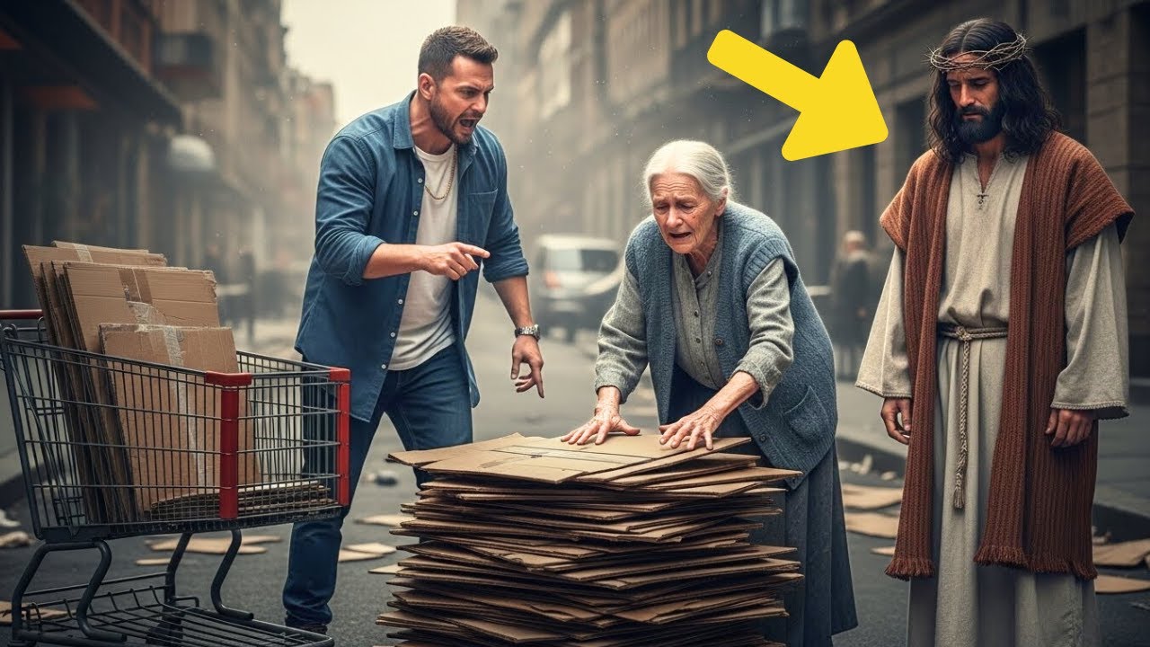 JESUS DÁ LIÇÃO EM FILHO QUE OBRIGA A MÃE DE 100 ANOS TRABALHAR PEGANDO PAPELÃO NAS RUAS