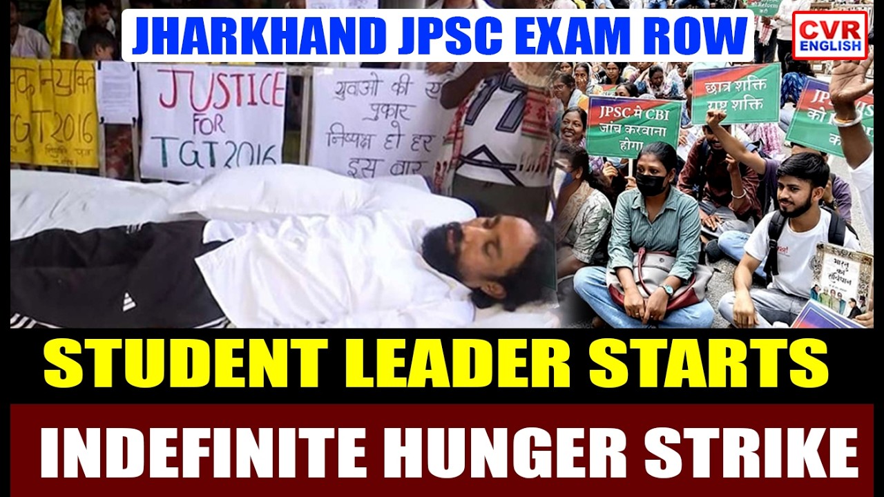 Jharkhand Student Leader Begins Indefinite Hunger Strike Over JPSC Exam Row | CVR ENGLISH