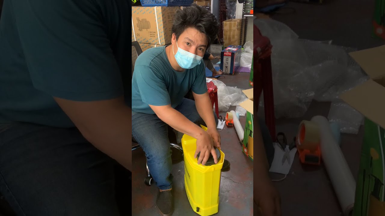 Installation Unbox Kawasaki 2 in 1 Agricultural Sprayer, Manual and Battery Type