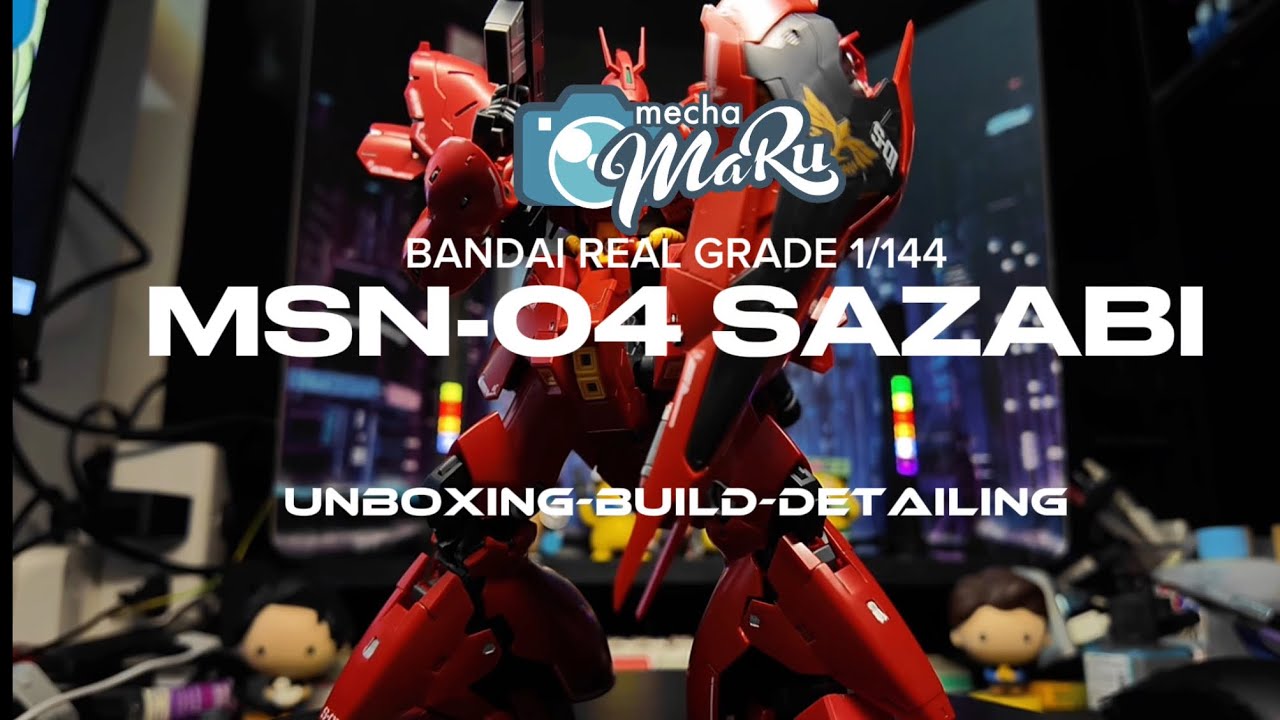 Bandai RG 1/144 MSN-04 BANDAI Unboxing-Build-Detailing #bandai #sazabi #speedbuild #detailing