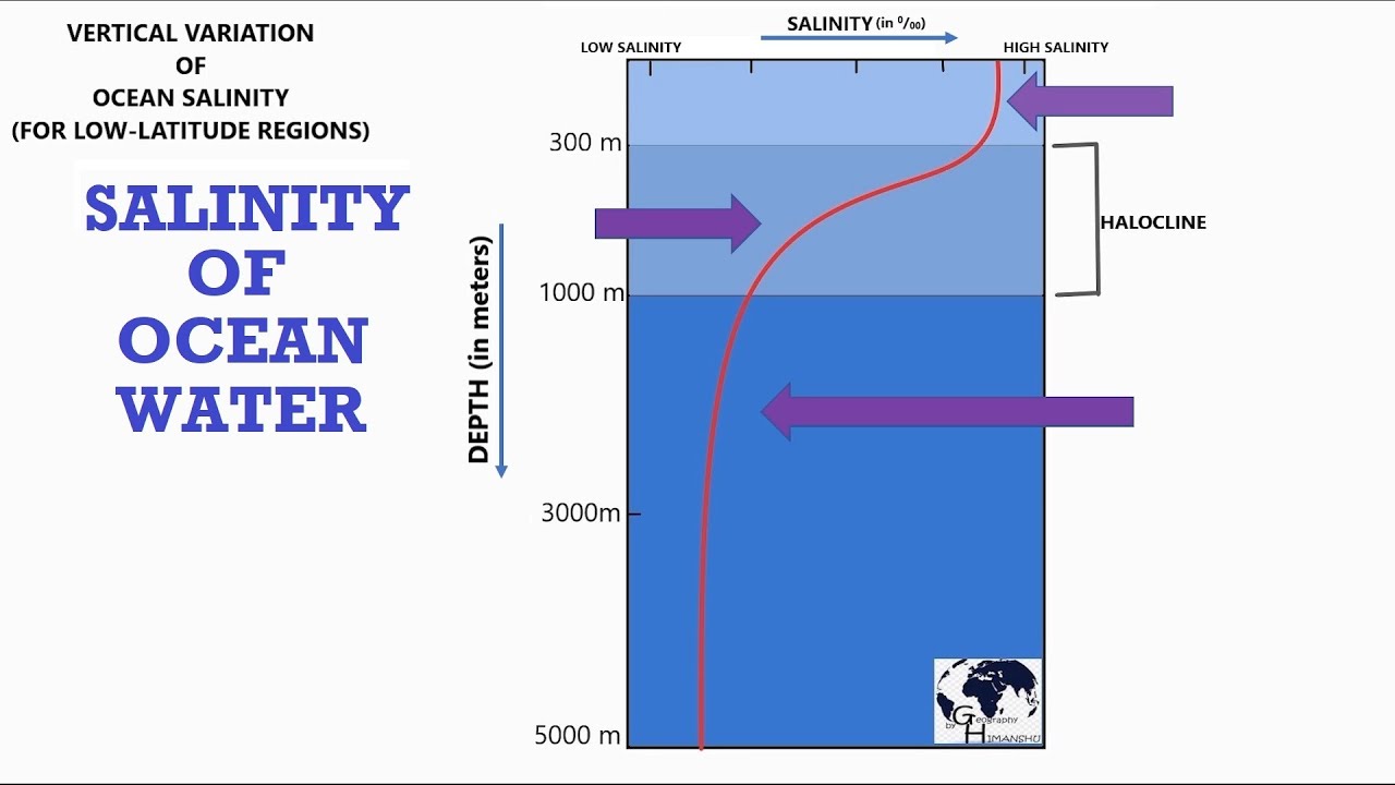 Oceanography | Salinity of Ocean Water | सागरीय लवणता | Chlorinity | BA MA Geography NET (in Hindi)