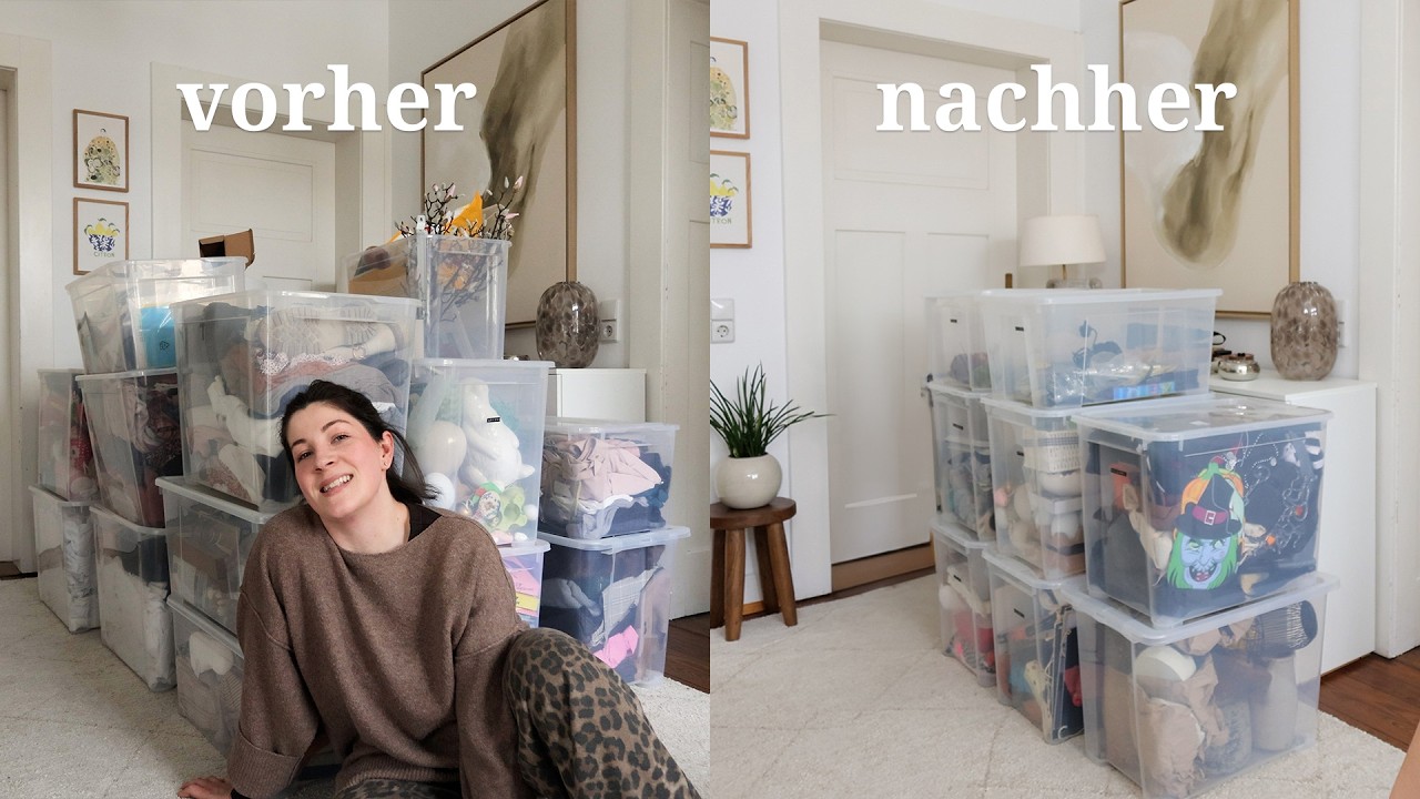 Ich habe mich von der Hälfte unserer Dinge getrennt! | Organisieren & aussortieren extrem | Folge 6