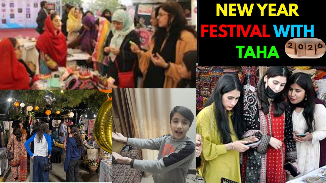 New year festival with Taha|Enjoy it|2026 #pakistan #newyear #2026 #tahahoorabvlogs