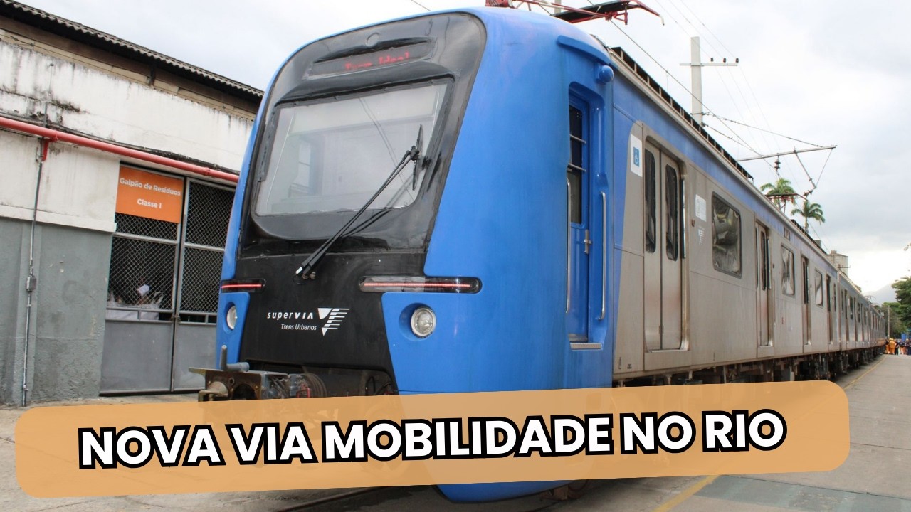NOVA VIA MOBILIDADE VAI ASSUMIR TRENS NO RIO EM 90 DIAS