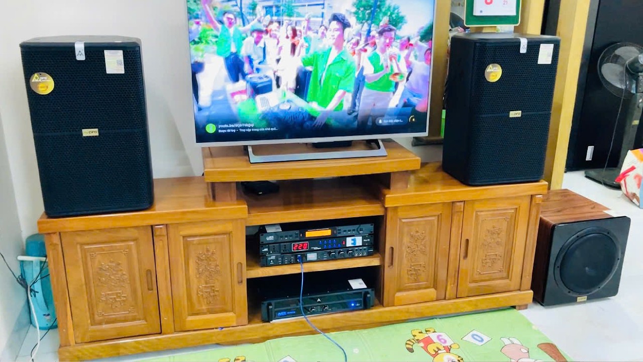 Giao Lắp Dàn Hát Karaoke 32tr5 Đồng Bộ AV-Pro ở Bắc Từ Liêm, Hà Nội cho gia đình Chị Trà