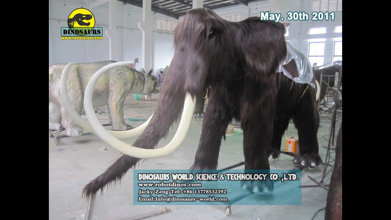 Animatronic Ice Age Animals Order Finished For Venezuela Customer In Factory