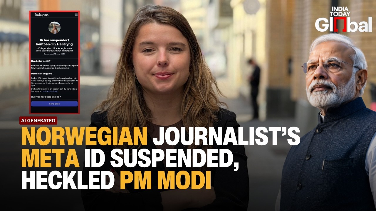 Norwegian Reporter Who Heckled PM Modi Says Meta Suspended Instagram And Facebook Accounts