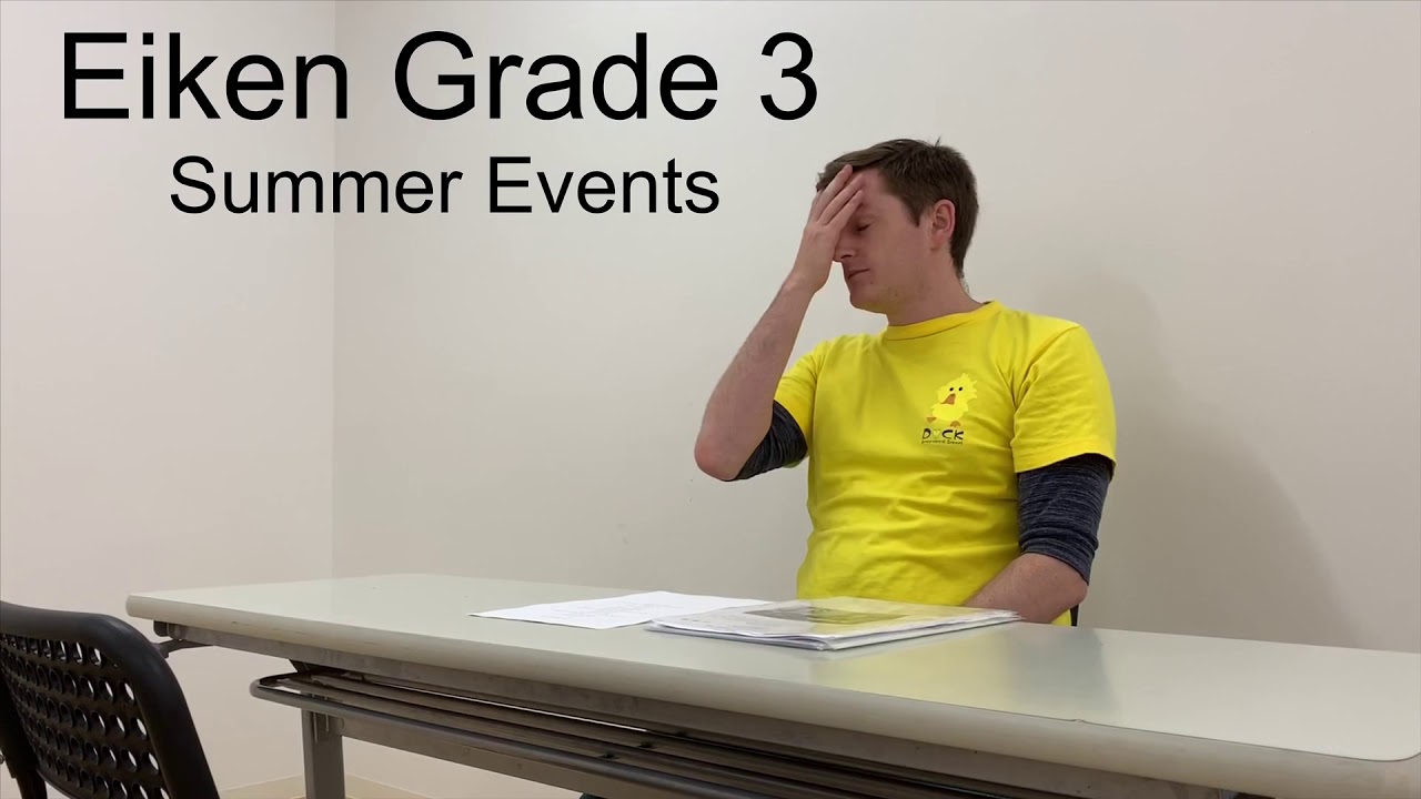 Eiken Grade 3 Practice Interview 3 英検3級面接練習3- Summer Events
