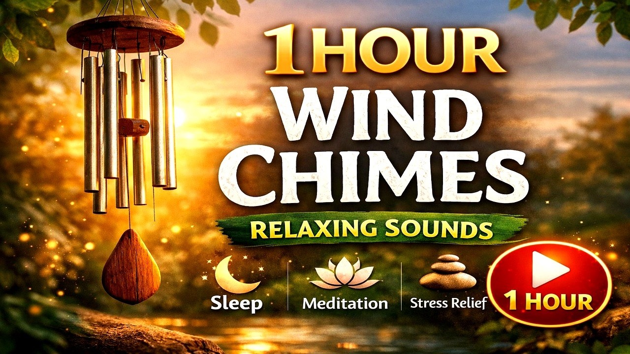 1 Hour Wind Chimes Sound 🌿 Relaxing Wind Chime Ambience for Sleep, Meditation & Stress Relief