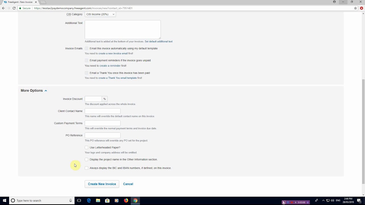 FreeAgent - Creating CIS Contractor & Invoices - #FreeAgent #CIS #SalesInvoices #Lesstax2pay