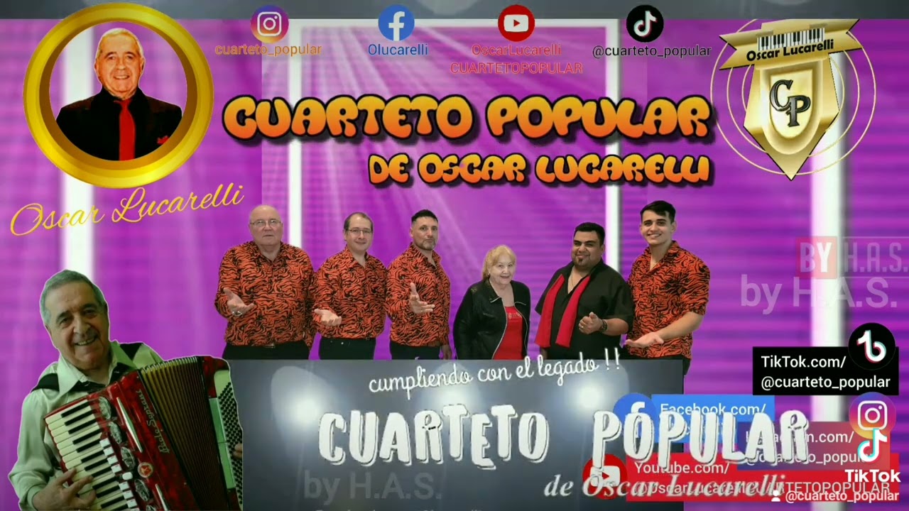 CUARTETO POPULAR de Oscar Lucarelli - Llamarada y eng.