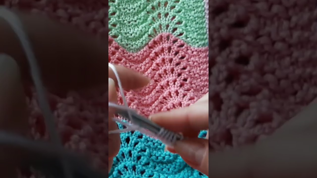 Elastic band 1&times;1. #knittinglife #knitting #tunisian #easy #easyknittingpattern