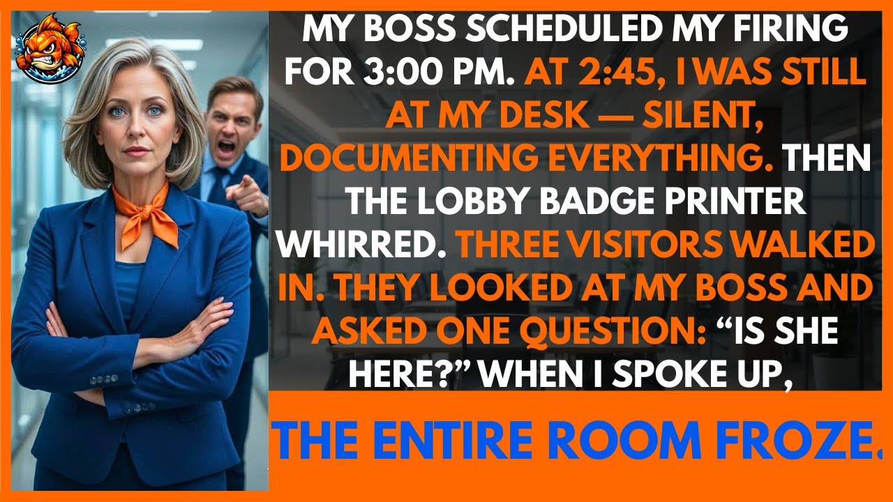 I Overheard Boss Booked My Firing for 3:00 PM. By 4:05, Federal Agents Stepped In