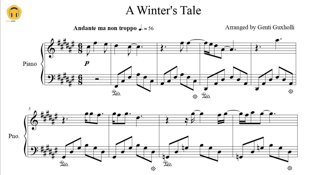 A Winter's Tale by Queen (Piano Solo/Sheets)