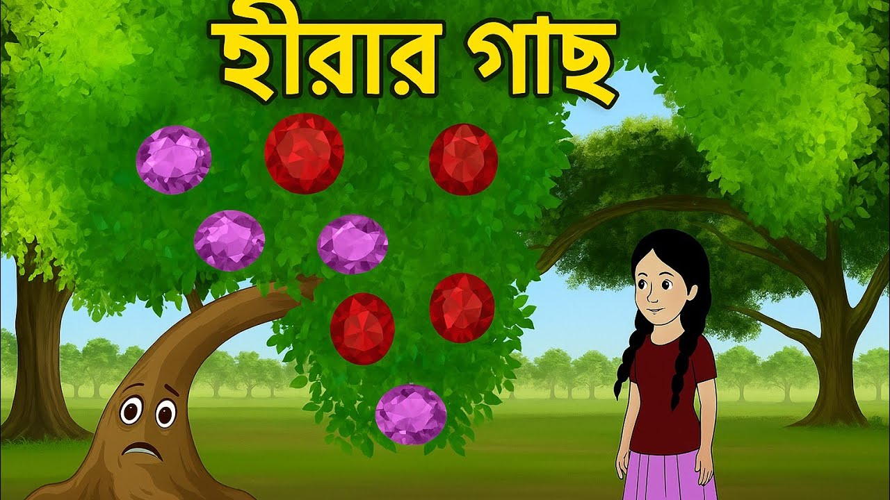 হীরার গাছ | লোভের শাস্তি | Bangla Cartoon Story | Moral Story | Bengali Animated Kahani
