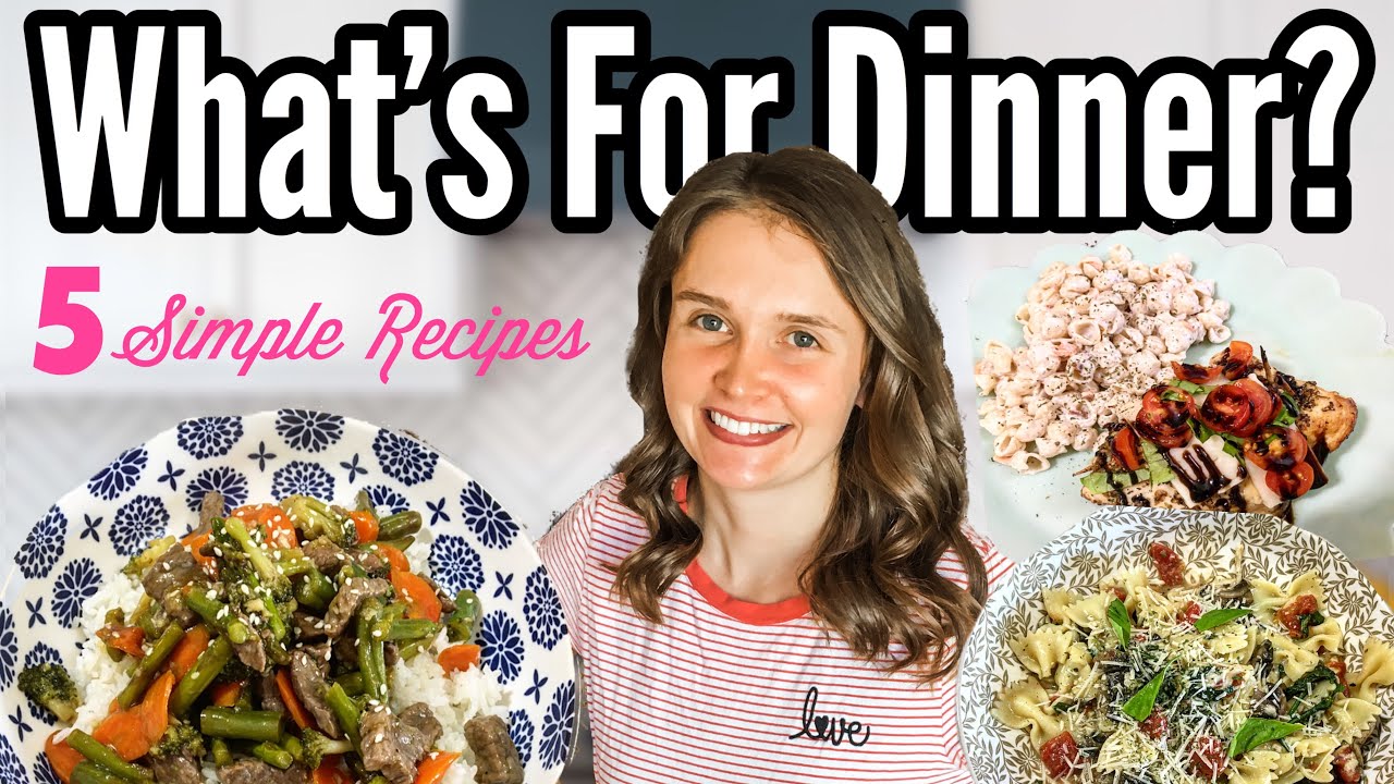WHAT’S FOR DINNER?! | *FIVE* Easy Meals Anyone Can Make | Save Money Meal Planning | Julia Pacheco