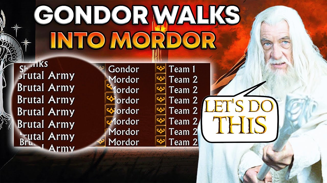 Gondor VS 7 Brutal Army | Thats madness! BFME1 Patch 2.22 Gameplay