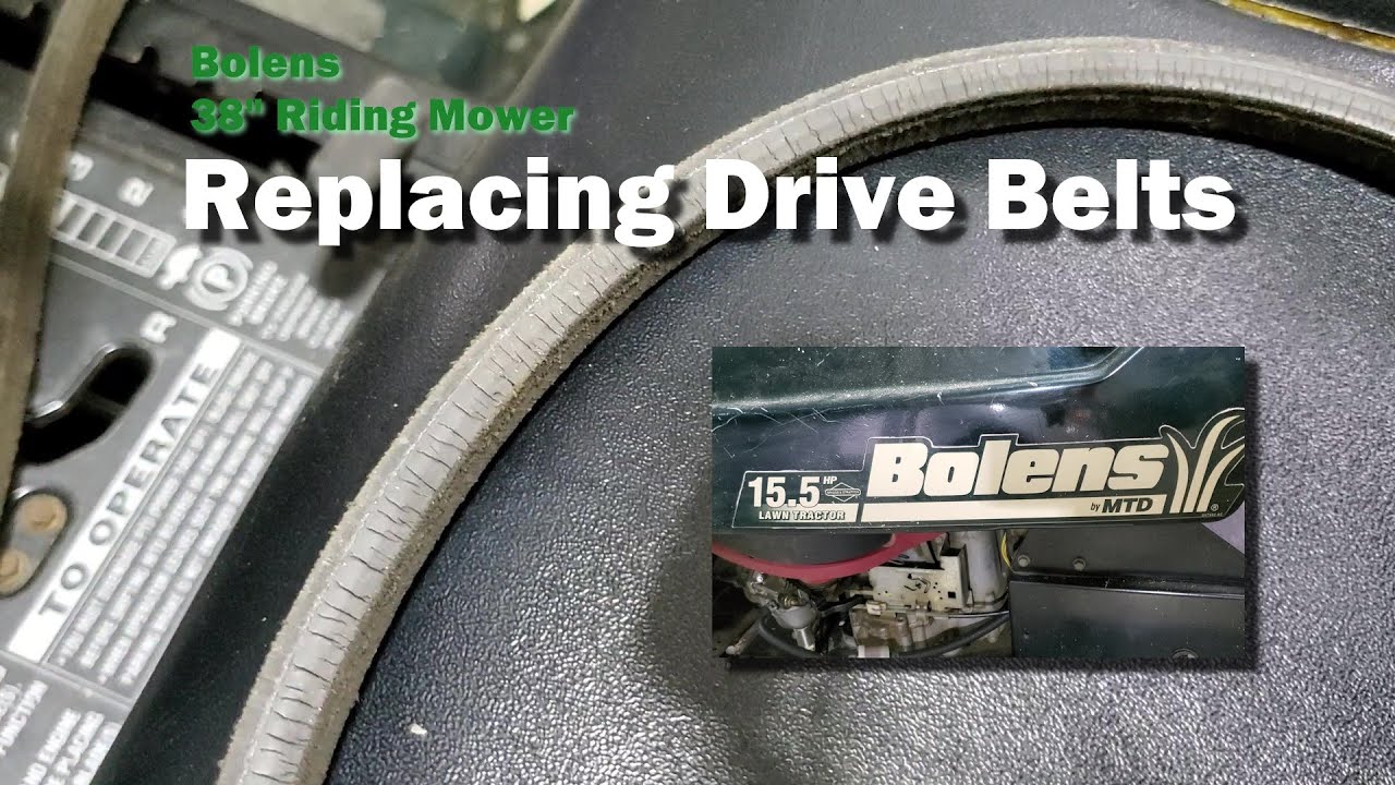 Replacing Bolens Riding Mower Drive Belts