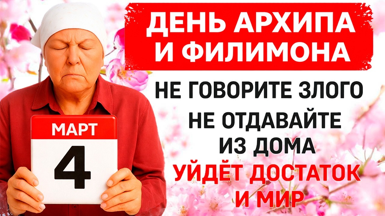 4 марта День Архипа и Филимона. Что нельзя делать сегодня по народным приметам запреты дня