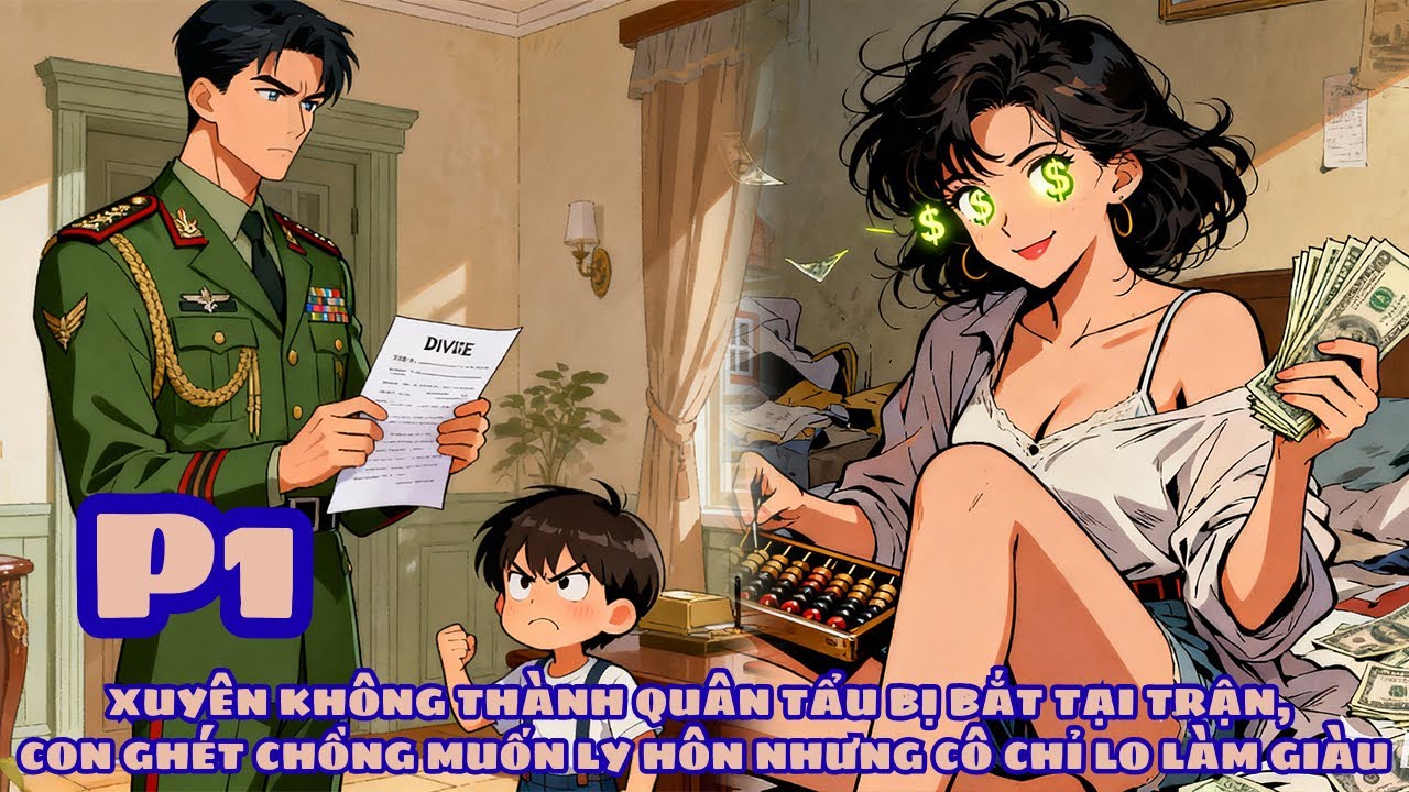 XUYÊN KHÔNG THÀNH QUÂN TẨU BỊ BẮT TẠI TRẬN, CON GHÉT CHỒNG MUỐN LY HÔN NHƯNG CÔ CHỈ LO LÀM GIÀU