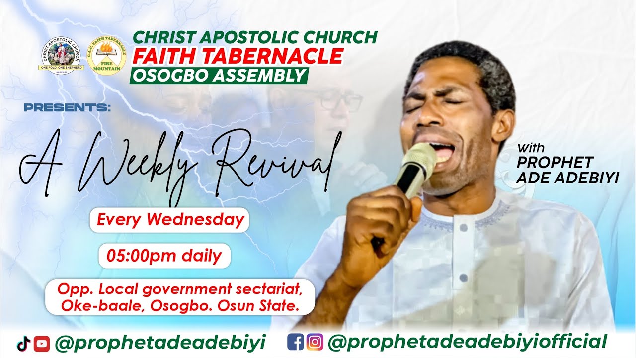🔥Prophetic Wednesday Weekly Revival with Prophet Ade Adebiyi - 18th March, 2026