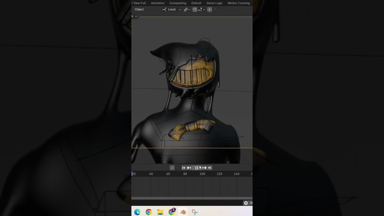 Bendy Animation [BATDR/BLENDER] #inkdemon #bendy #batim #animation #blender3d #blender