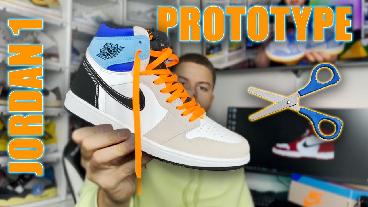 Jordan 1 Sneakers You Can Cut ! ✂️ Air Jordan 1 Hi OG Prototype Review Unboxing........