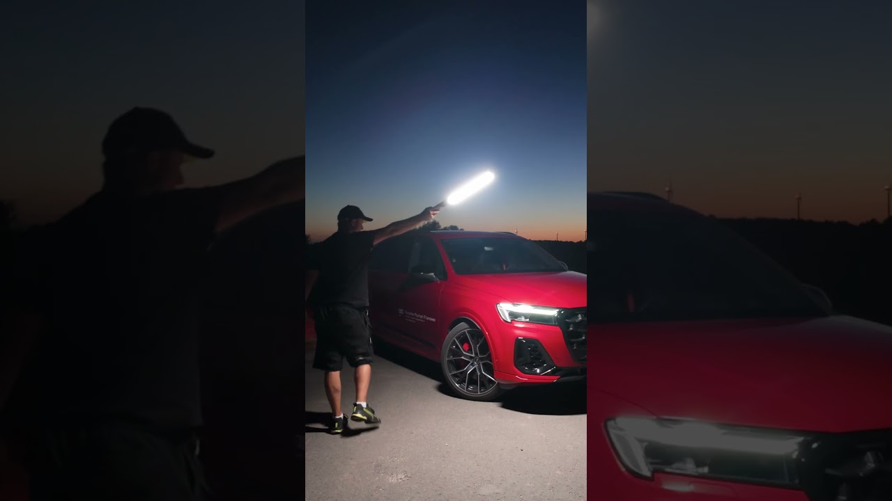 Quadralite Smart Stic vs Audi Q7 film już na kanale #quadralite #audi #lamp #rgb #lightpaint