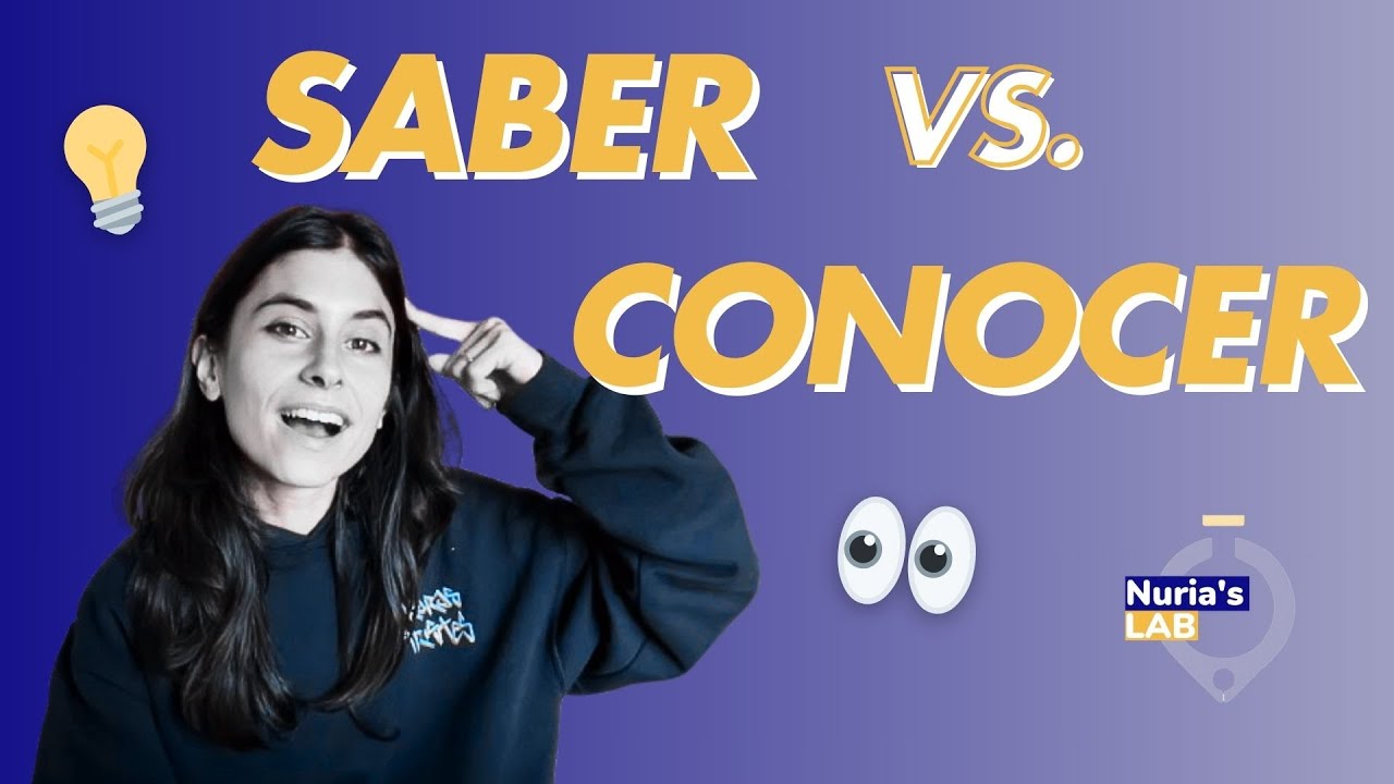 Saber Vs. Conocer (+ Practice)